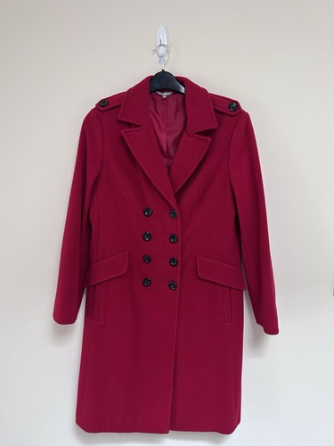 Women long red coat size - long,