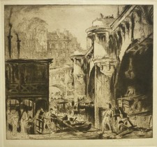 Sir Frank Brangwyn - Pencil