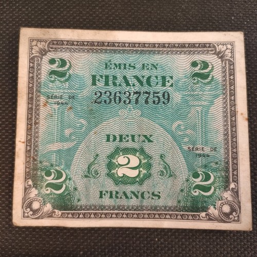 Francs banknote allied - banknote.,