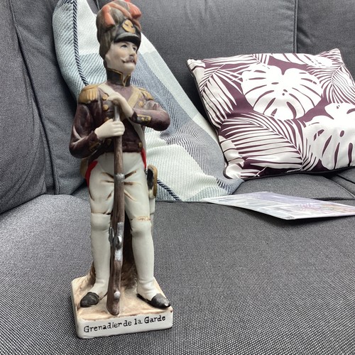 Porcelain military figurine - military,