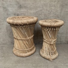 Vintage boho bamboo plant - boho,