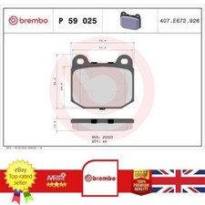 Brake Pad Set For Lotus 2