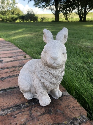 Small rabbit concrete garden - small,