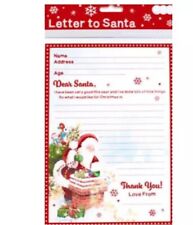 Letter To Santa with Addressed Envelope Father Christmas Kid Cute Novelty XMAS 