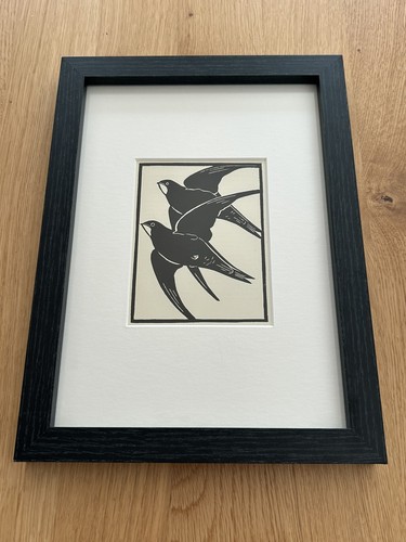 Swift framed woodcut - ‘swift’,