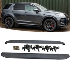 SIDE STEPS RUNNING BOARDS FOR LAND ROVER DISCOVERY SPORT L550 All BLACK 2014-23