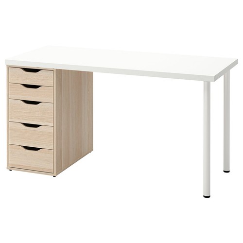 Ikea desk with storage drawers - storage,