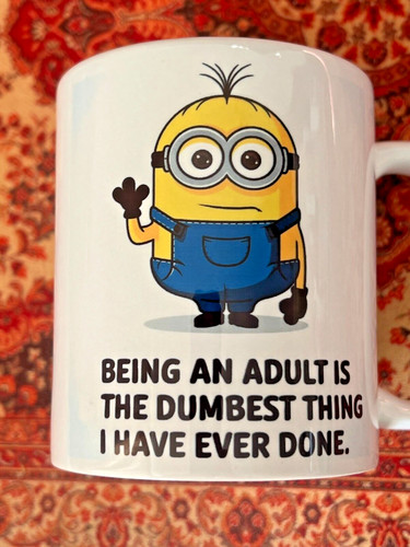 Tea coffee mug printed minion - tea,