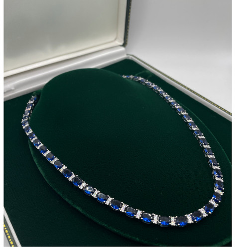 White gold finish oval cut - gold,