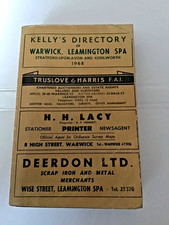 Kelly's Directory of Warwick,  Leamington Spa 1968 Kenilworth Stratford