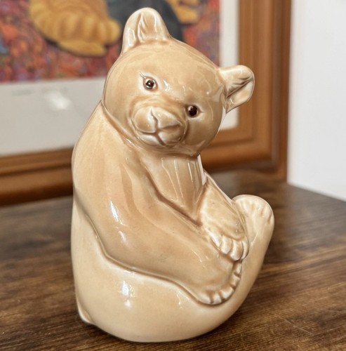 Poole pottery bear figurine - pottery,