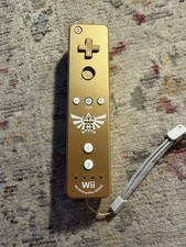 Nintendo Wii Zelda Skyward Sword Gold Special Edition Controller / Remote 