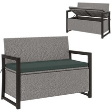 Outsunny rattan garden bench - outsunny,