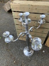 This sale is for 5  Oasis 60cm Tall Aluminium Candelabras
