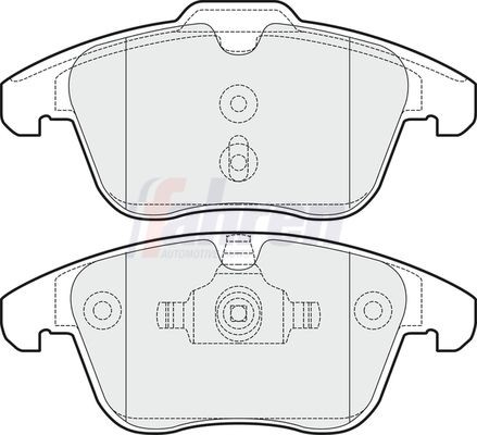 Front brake pad set for - pad,