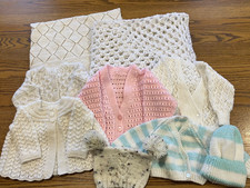 Bundle Of Vintage Hand Knitted