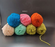 Bulk wool/yarn craft material mixed fibres colours and textures