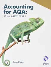 ACCOUNTING FOR AQA - AS & A LEVEL  - YEAR 1 - ACCOUNTANCY TEXTBOOK - GC