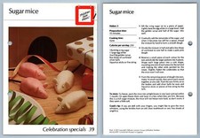Sugar Mice #39 Celebration Hamlyn All-Colour Cookery Card