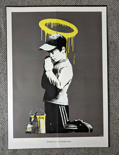 Banksy forgive our - forgive, us