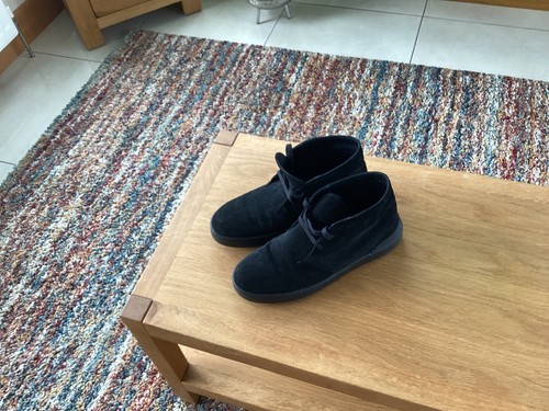 Mens clarks black desert boots - mens,