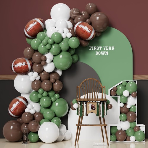 Football balloon garland arch - football,