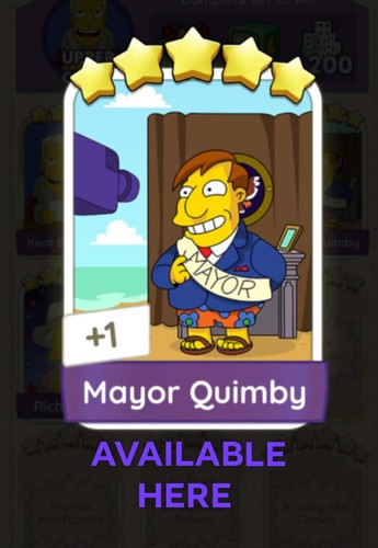 Mayor quimby set 20 the - quimby-5⭐, -the