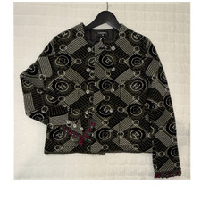 CHANEL Patterned Button Jacket
