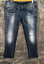 G-Star RAW Women’s Slim Jeans W31 L30 Blue Faded Stretch Denim Mid Rise