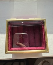 Primark rectangular gold glass