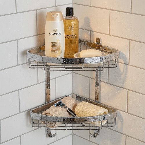 Croydex corner shower caddy - corner,