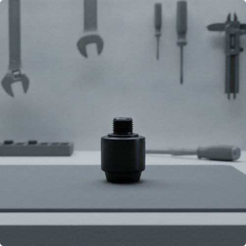Black aluminum cue - aluminum, extension