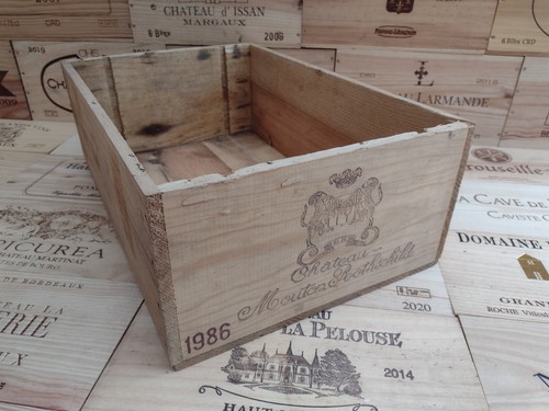 Wooden wine box crate - box, ~