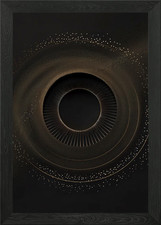 Gold Circle Abstract Framed