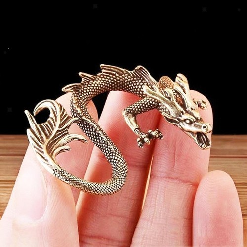 Metal dragon figurine - figurine,
