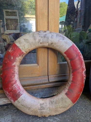 Vintage old life - old, lifebuoy