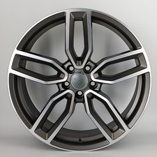 18" s5 grey pol alloy wheels vw golf audi/vw/tt/t4/a4/a3/a6/ + tyres