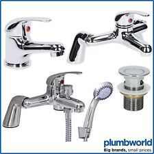 Bathroom Taps Set Modern Mono Basin Sink Mixer Bath Filler Shower Mixer Chrome