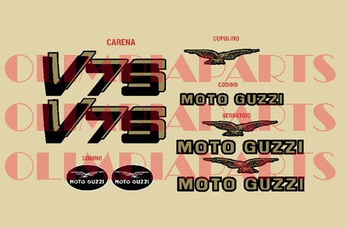 Moto guzzi v75 motorcycle blue - guzzi,