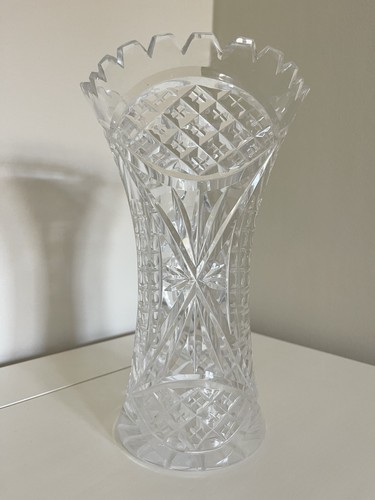 Vintage cut crystal glass - cut,