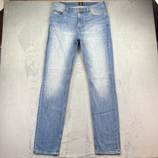 Lee Rider Jeans Denim W34 L34 Blue Stretch