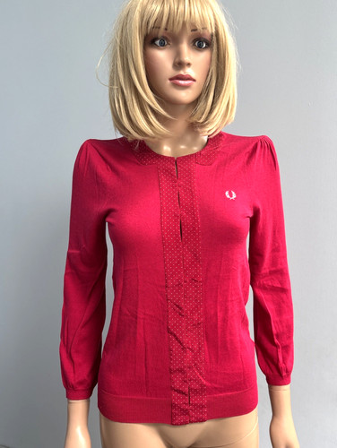 Fred perry crimson red silk - crimson,