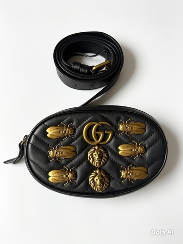 Gucci marmont bee belt bag - gucci,