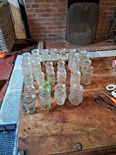Vintage glass clear - 31, x