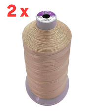 2 X  COATS BEIGE BONDED NYLON