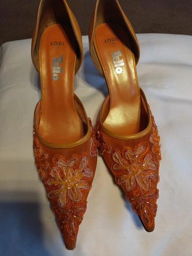 Lodi orange shoes size - 41, uk