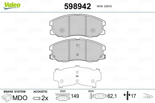 New brake pad set - brake,