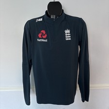 England Cricket 1/4 Zip Training Top Small S New Balance