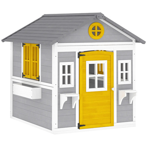 Wooden playhouse with - wooden,