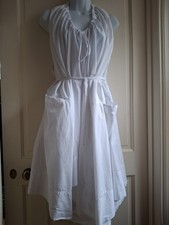 All Saints Chantal Dress UK12 14  White Parachute Vintage Halter Neck